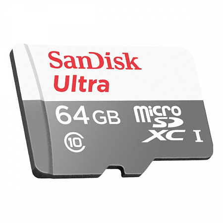 Карта памяти SanDisk Ultra Android microSDXC + SD Adapter 64GB 80MB/s Class 10